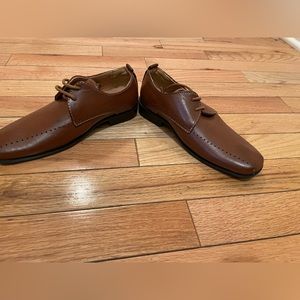 Boys brown dress shoes